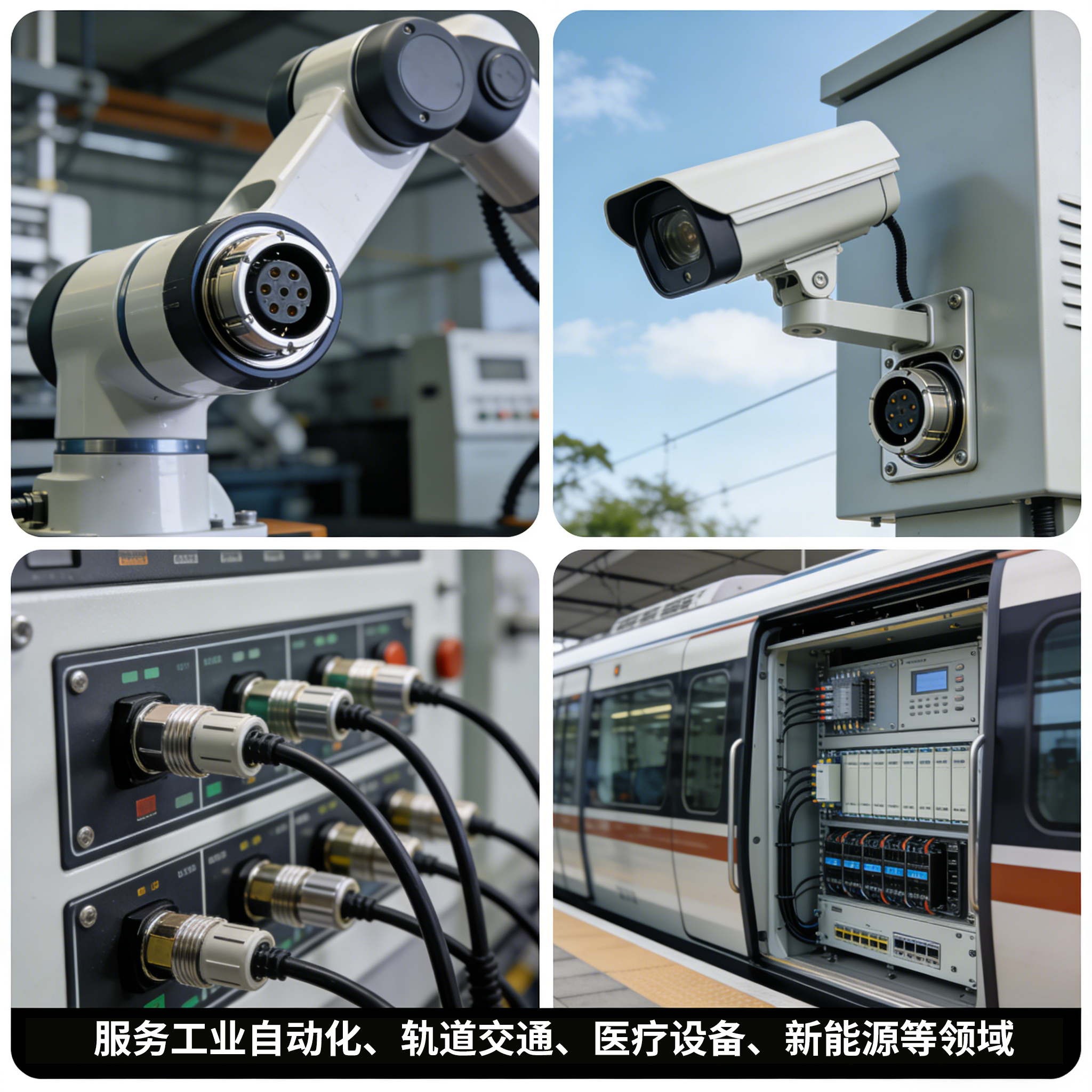 OCTOPUSCONN 奥普斯康 M7/8 圆形连接器多场景应用拼图