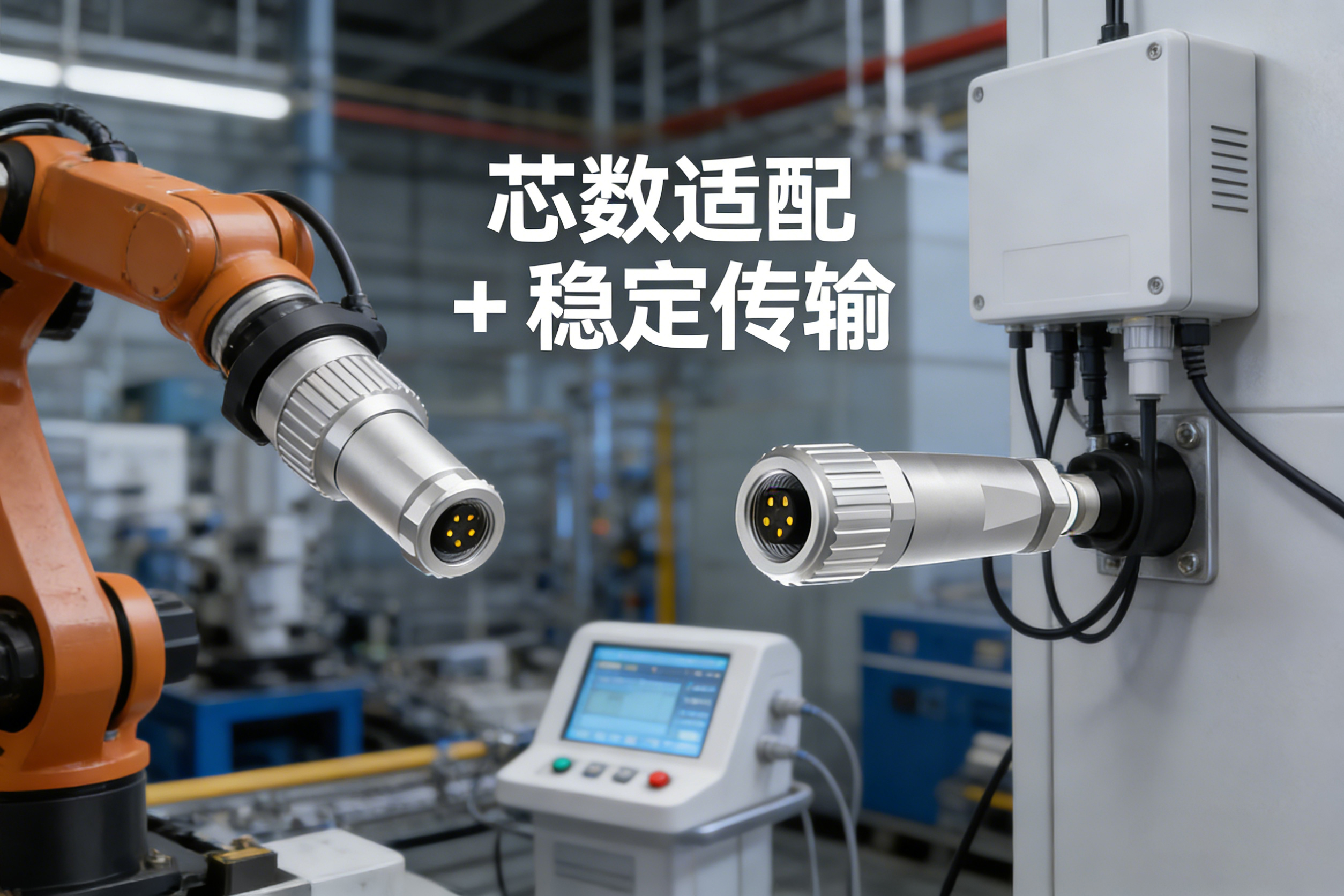 M9 圆形连接器芯数选型误区：3 大关键要点，避免传输效率损耗