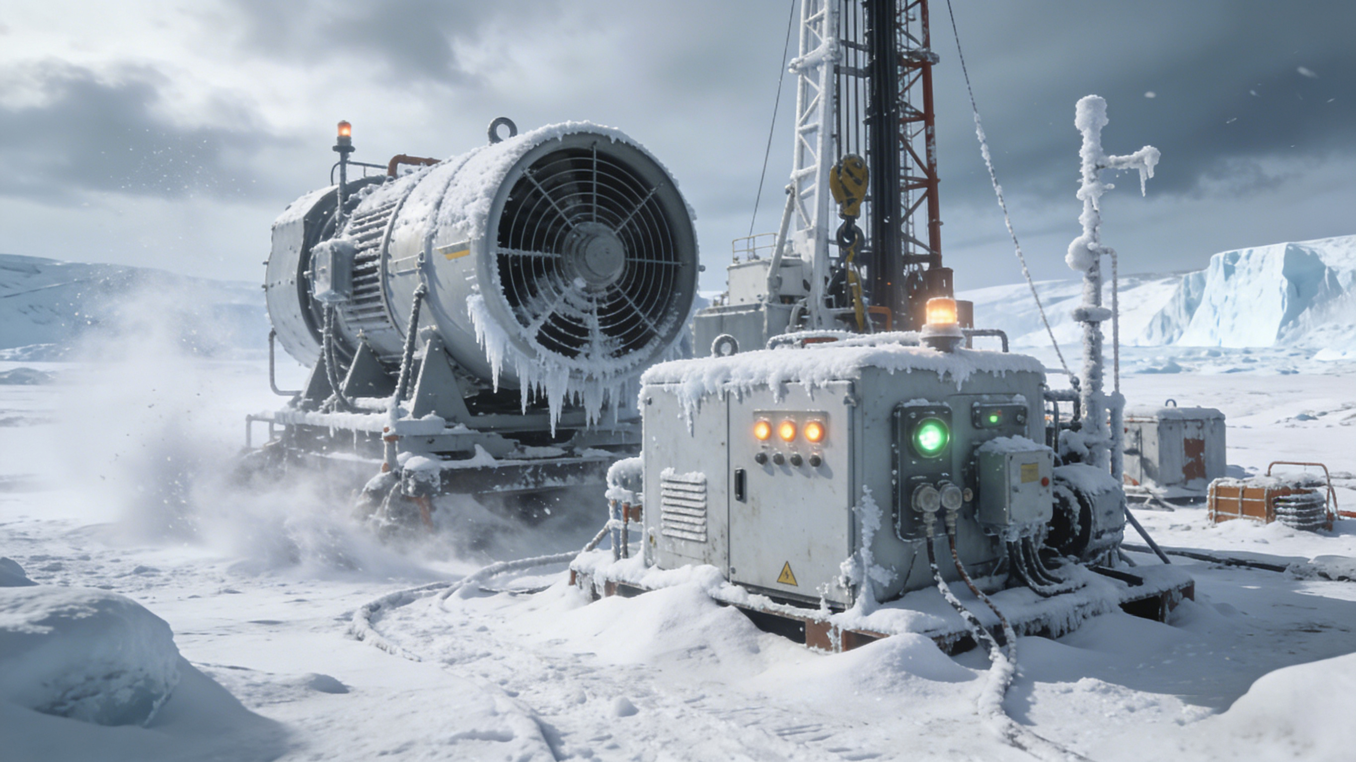 Extremely cold and harsh environment