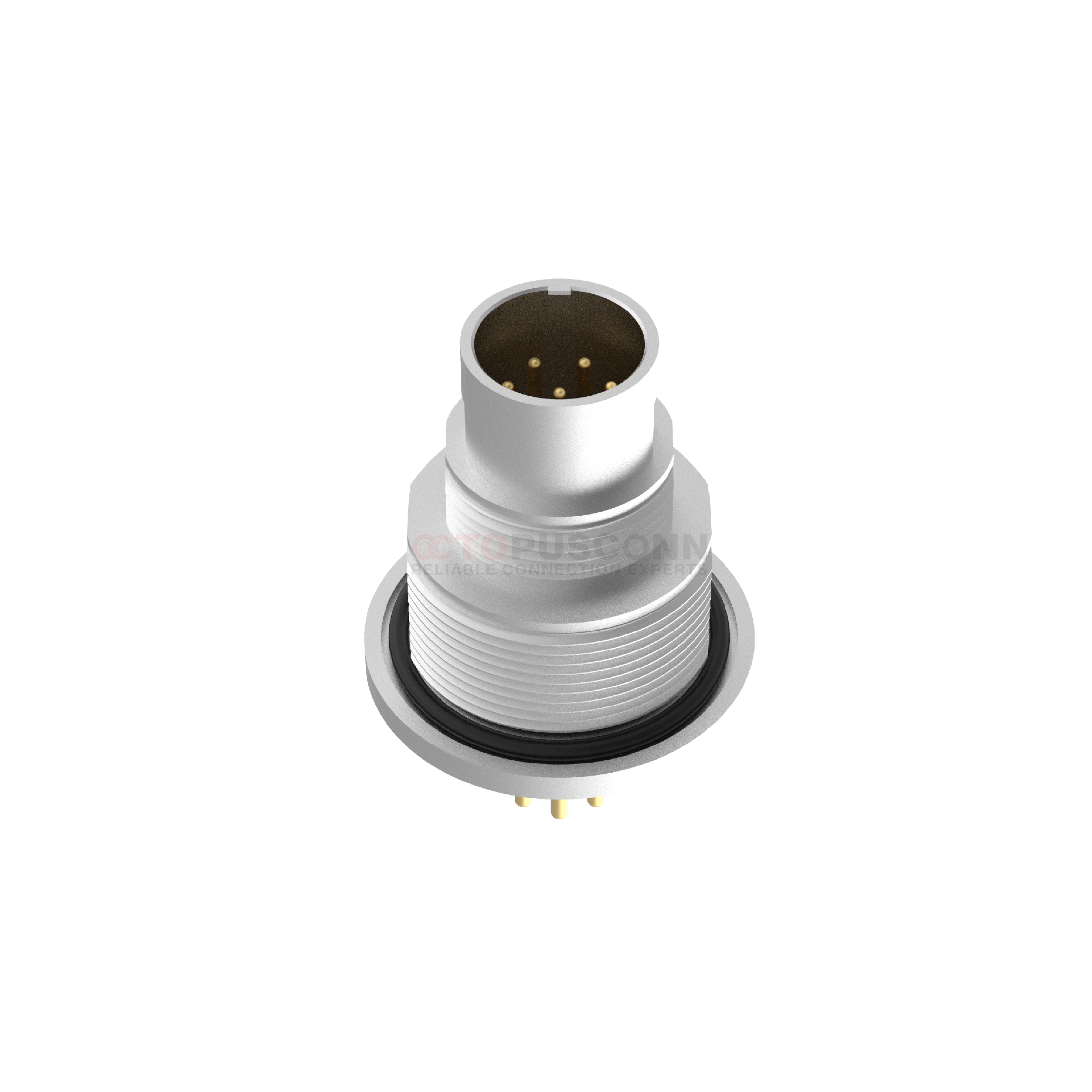 M9 Circular Connector Male, Panel - type, Rear - panel Mounting, 2 - 8P ...