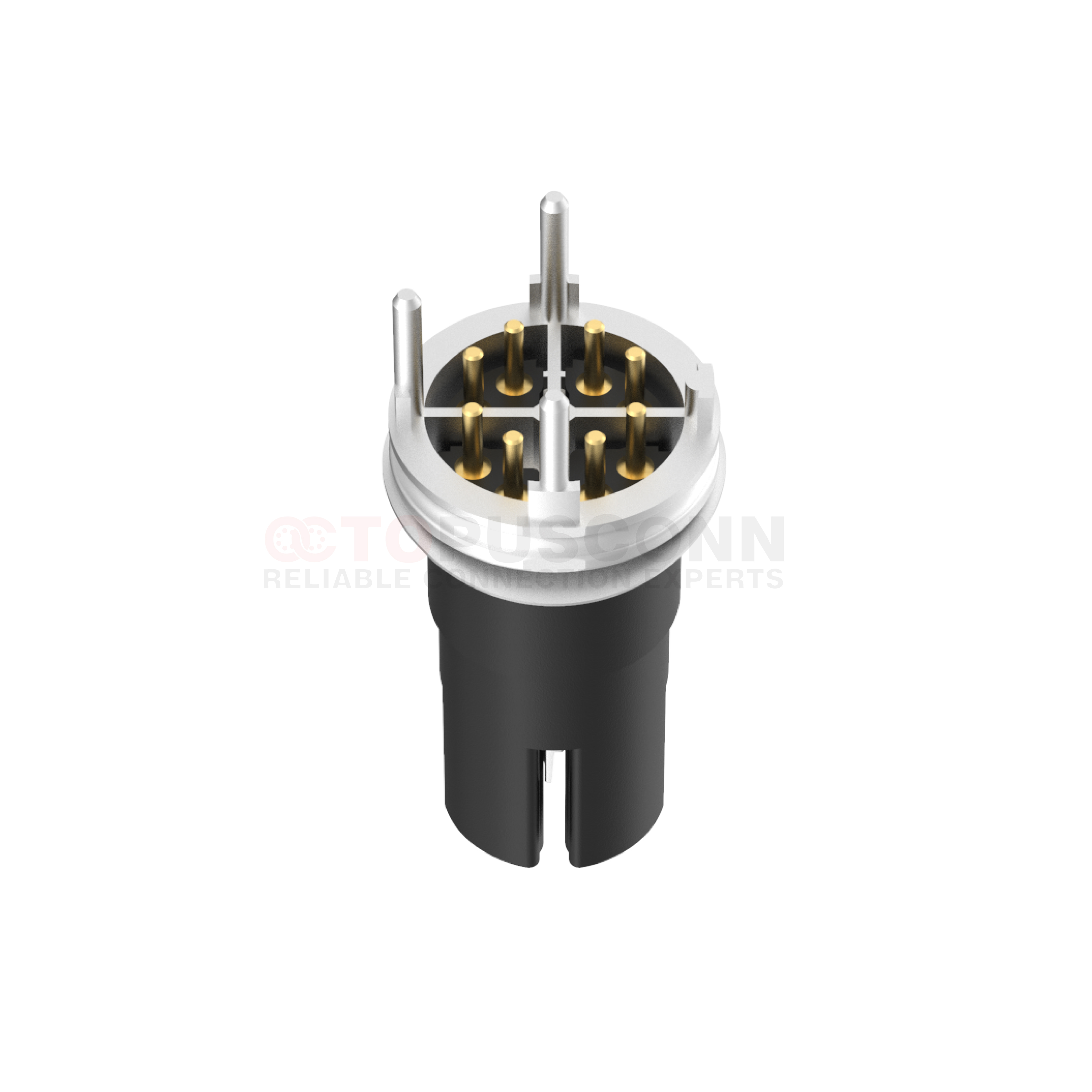 M12 X Coded Connectors SMD Socket 8PIN Female SMD type M12*1 - OCTOPUSCONN