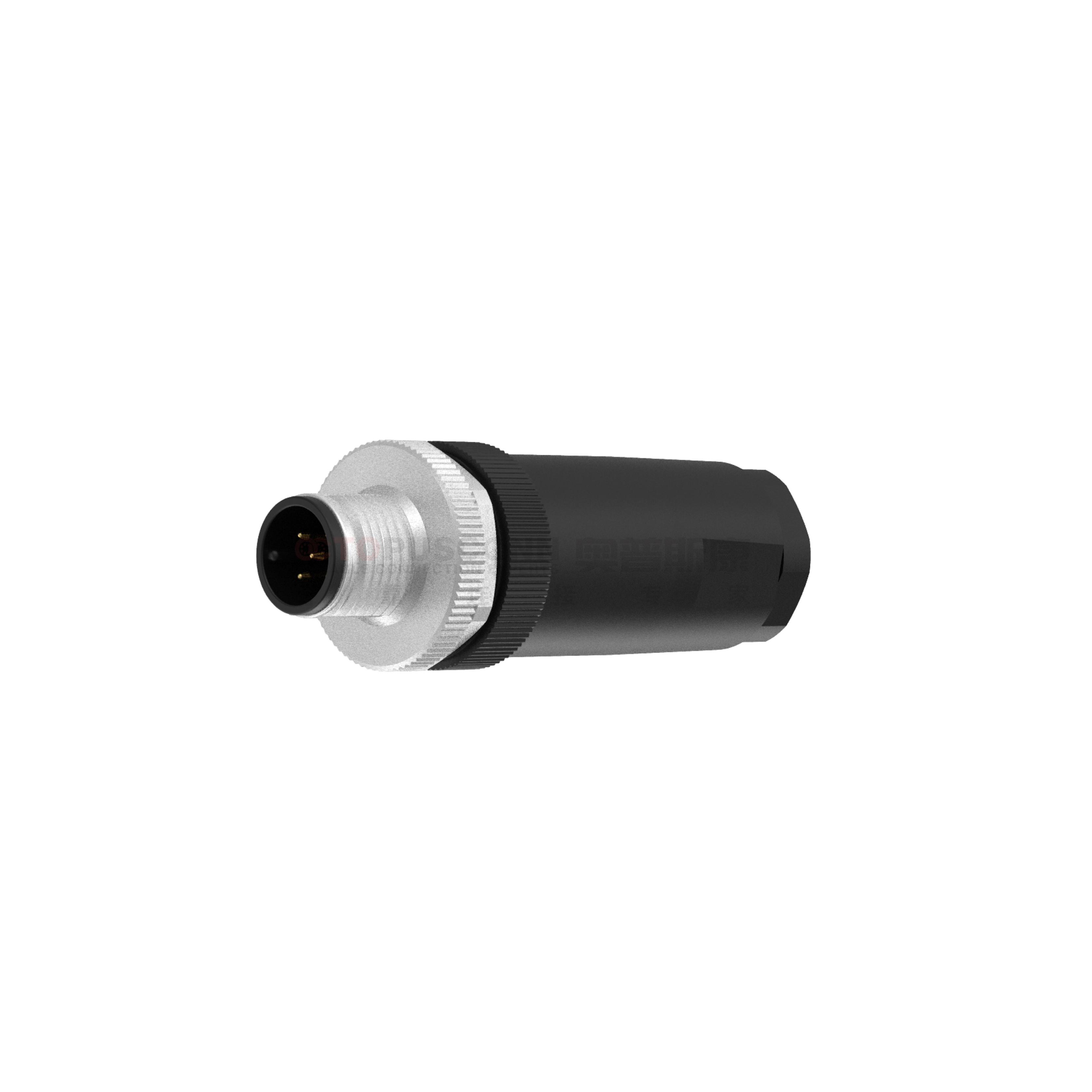 M12 plastic assembly wire-bonding connector