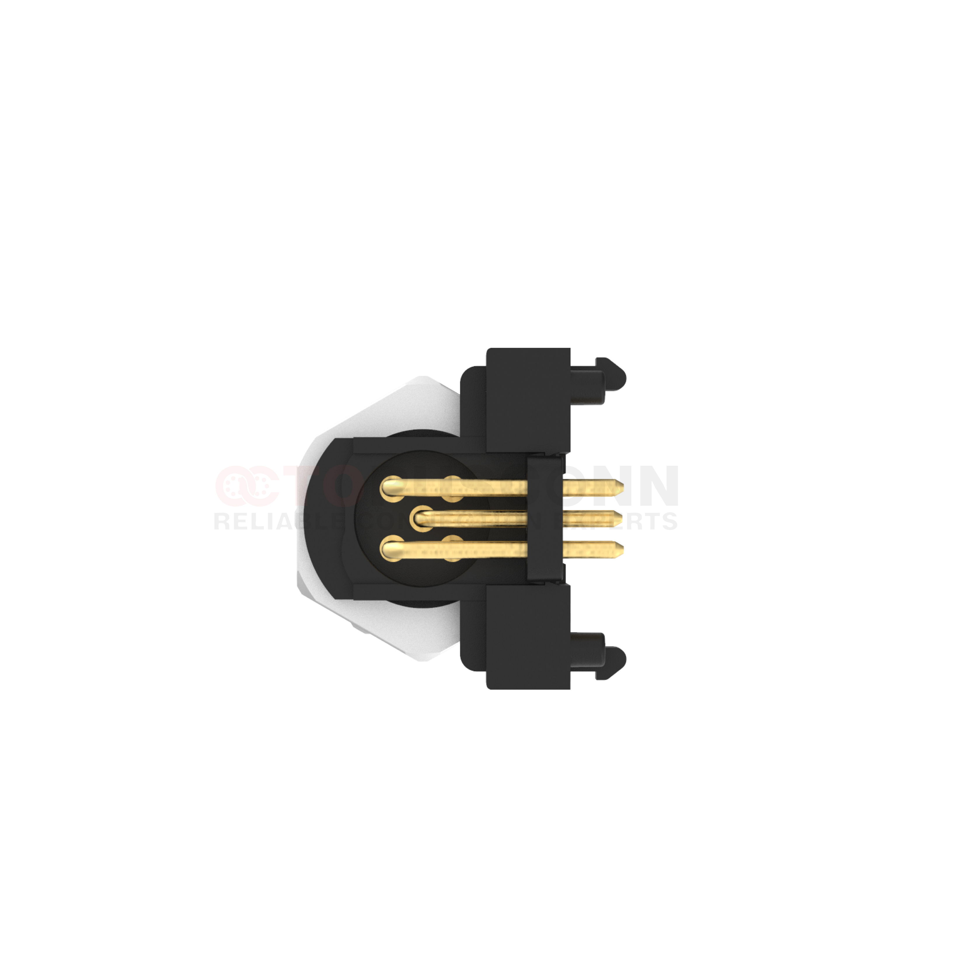 M12 A Coded Connectors Plate Rear Mount 2-12PIN Male Plug plate type ...