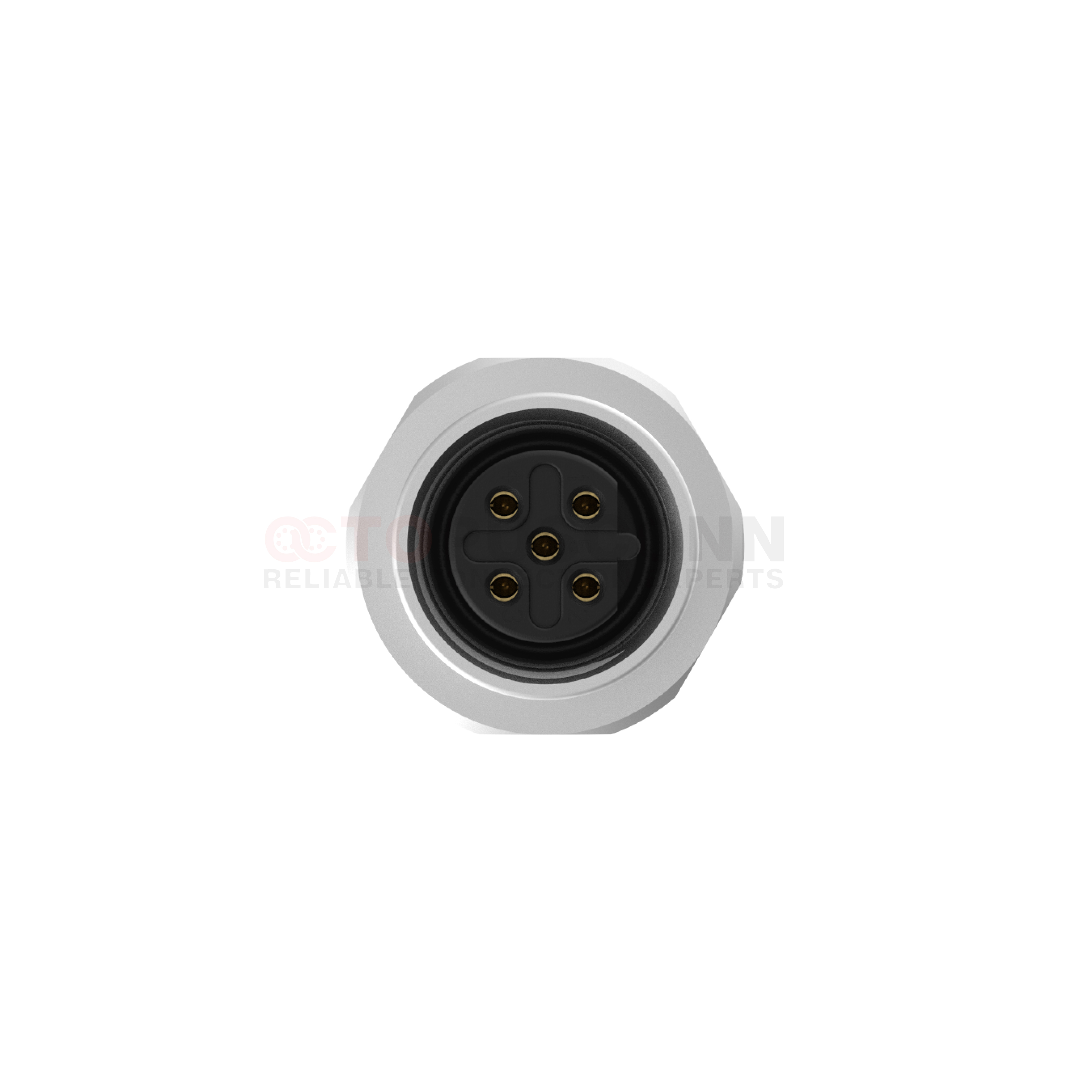 M12 B Coded Connectors Board Front Mount 3-5PIN Female Solder Type M12 ...
