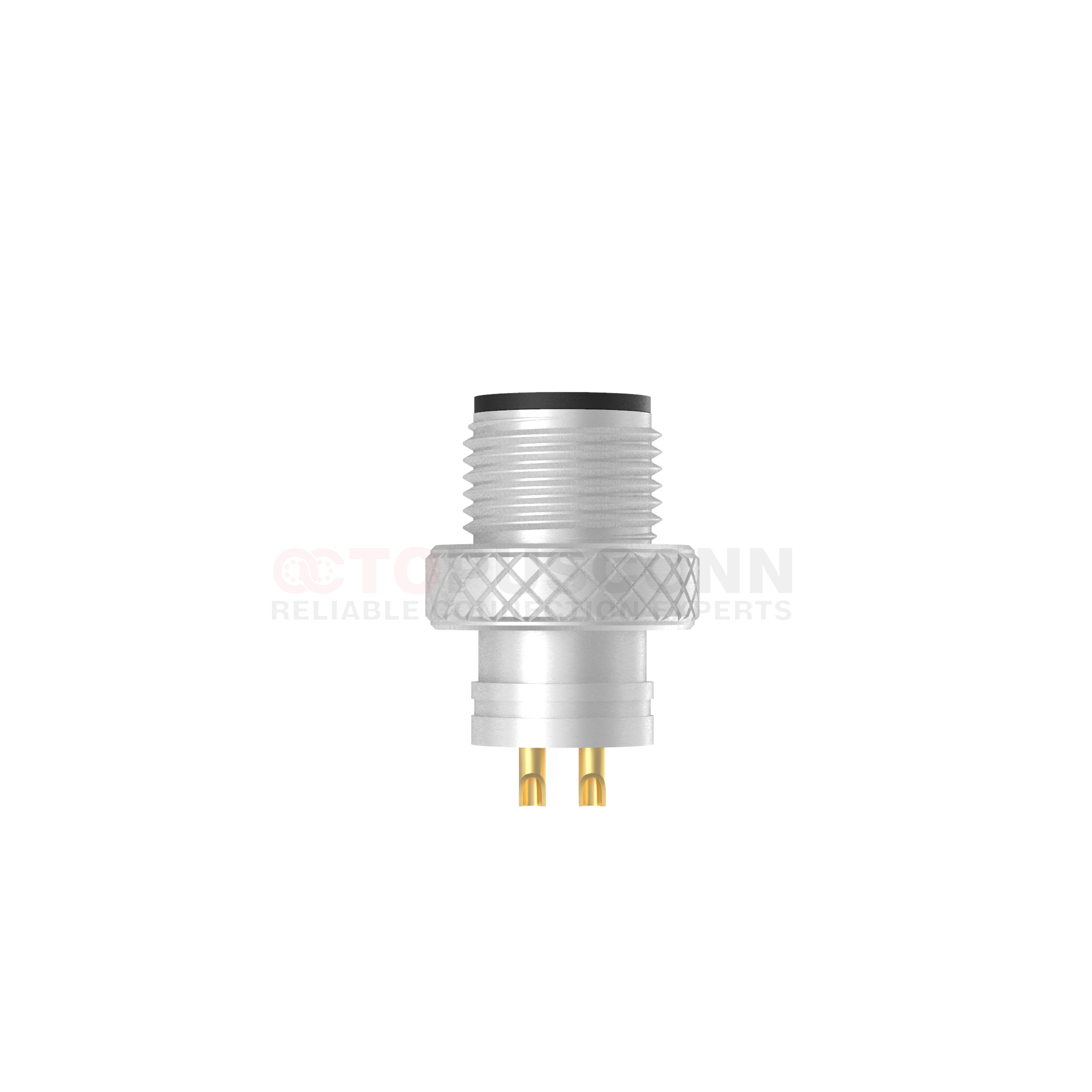M12 D Coded Connectors Regular Overmolded 4PIN Male Solder Type M12*1 ...