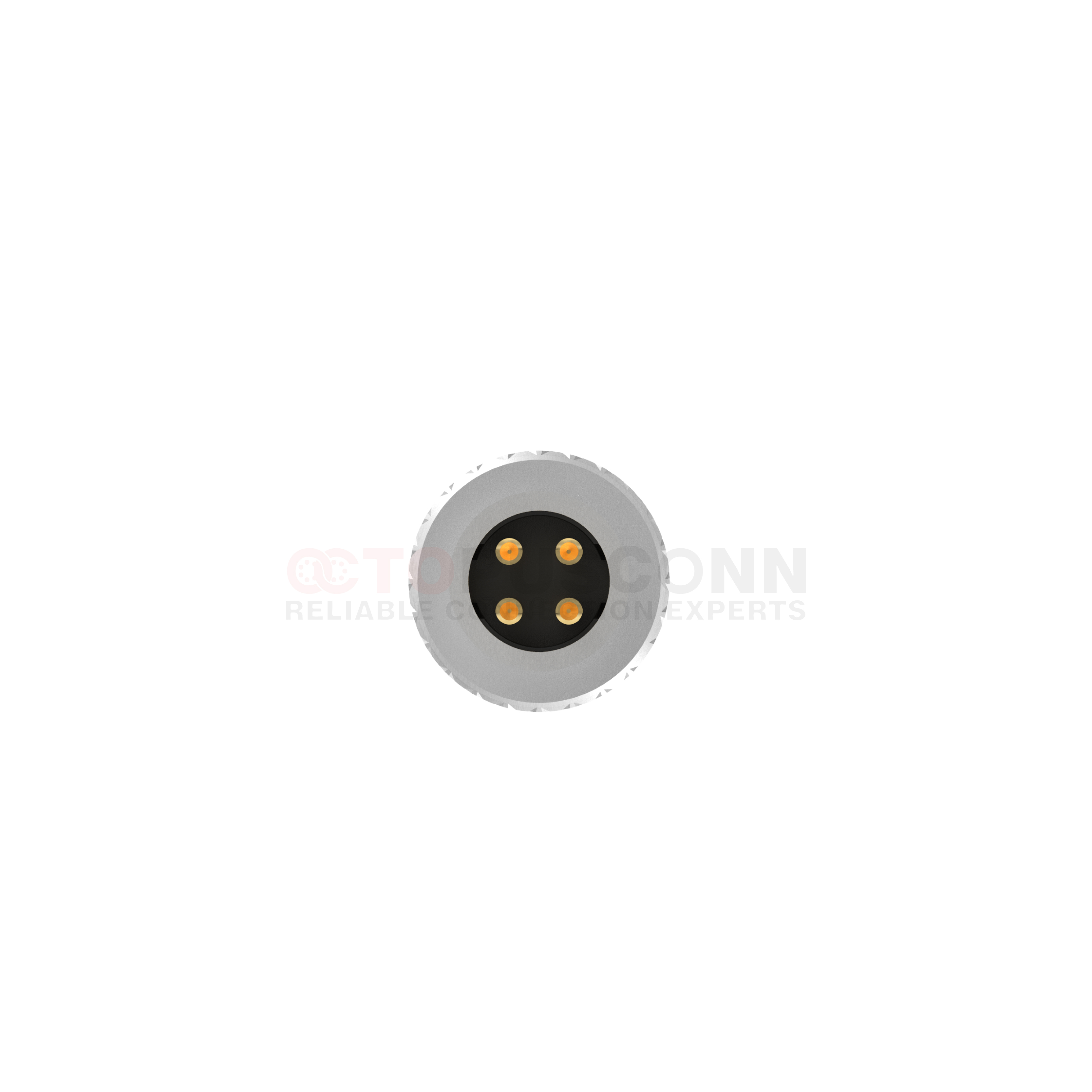 M12 D Coded Connectors Regular Overmolded 4PIN Male Solder Type M12*1 ...
