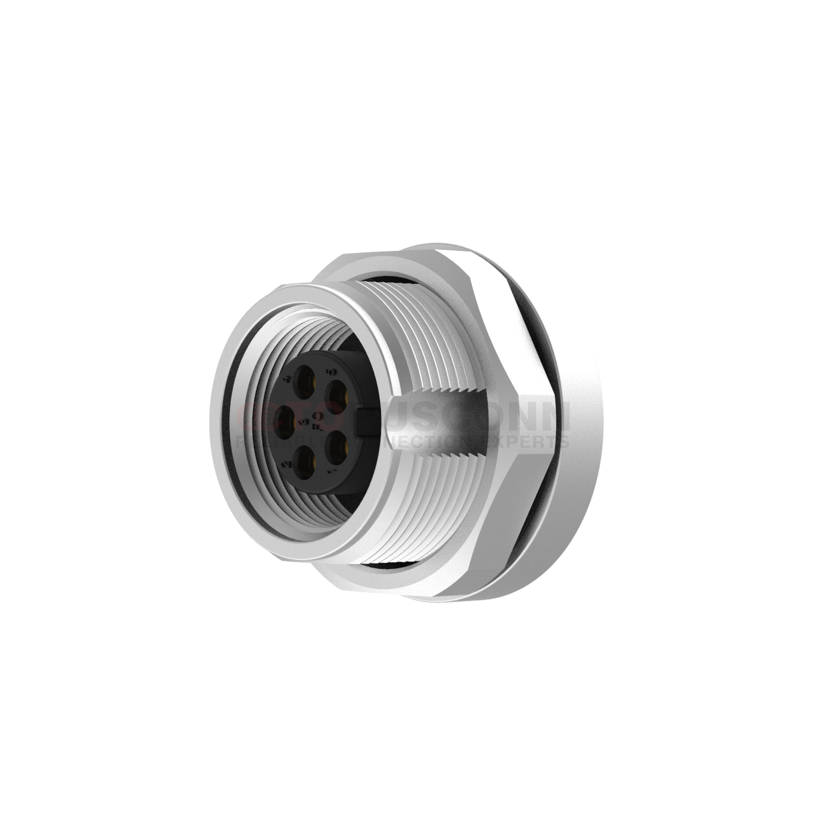 M9  A-Code Connector  Rear Panel Mount  2-8PIN Female  Plug Plate Type