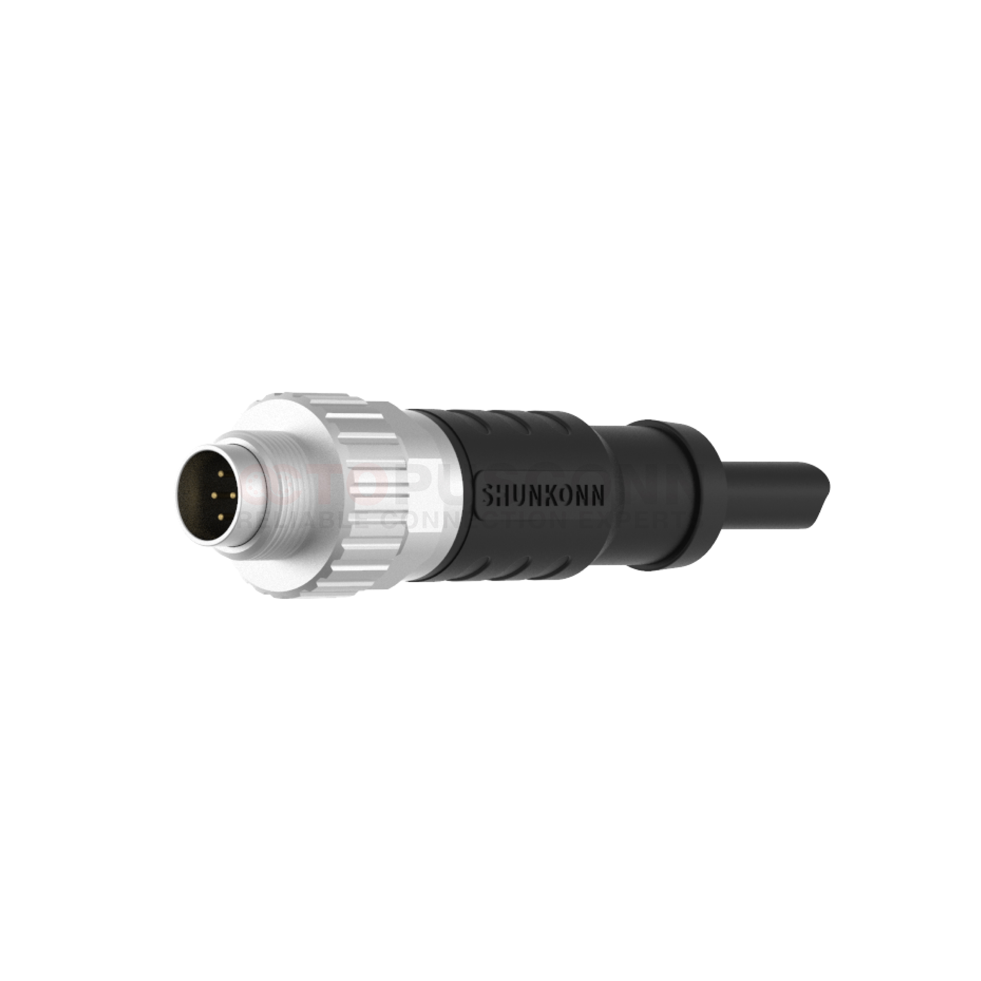 M9 Connection Cable, Male End, Vertical Type, Encapsulated Molding Wire ...