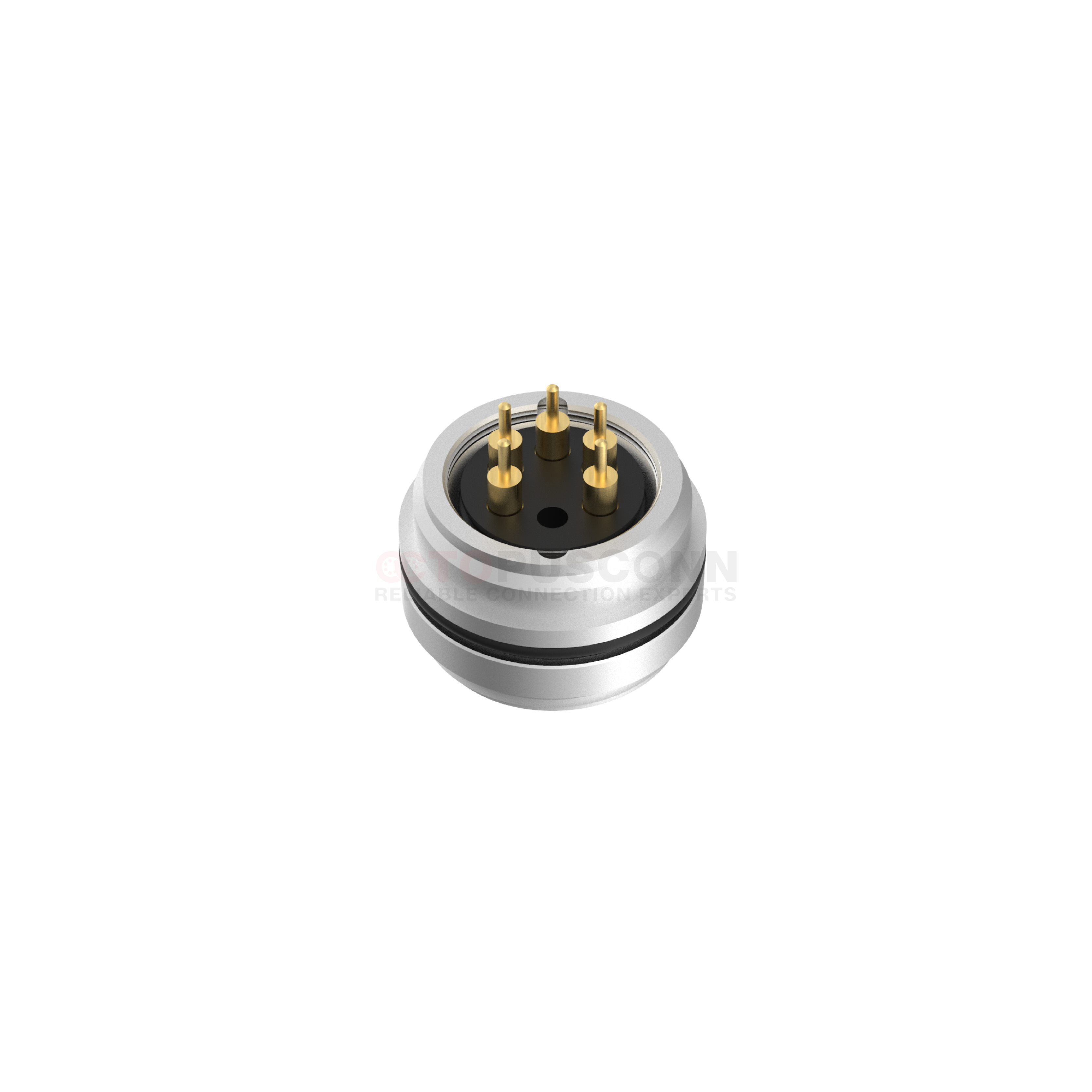 M16 circular connector, rear - mounted 2 - 24PIN female end PCB ...