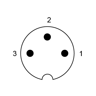 M16 圆形连接器公端 3芯