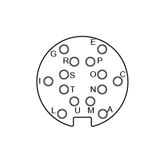 M16 圆形连接器母端 14芯