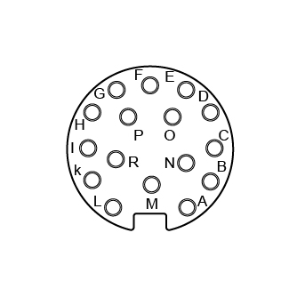M16 圆形连接器母端 16芯