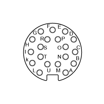 M16 圆形连接器母端 19芯