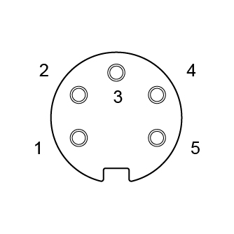 M16 圆形连接器母端 5芯