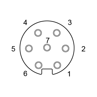 M16 圆形连接器母端 7芯