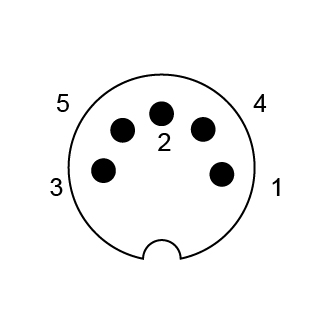 M16 圆形连接器公端 5A芯